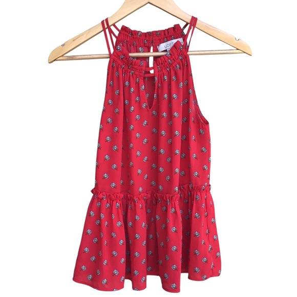 Loft Marigold Peplum Halter Blouse Women’s Size XSP NEW - Picture 3 of 8